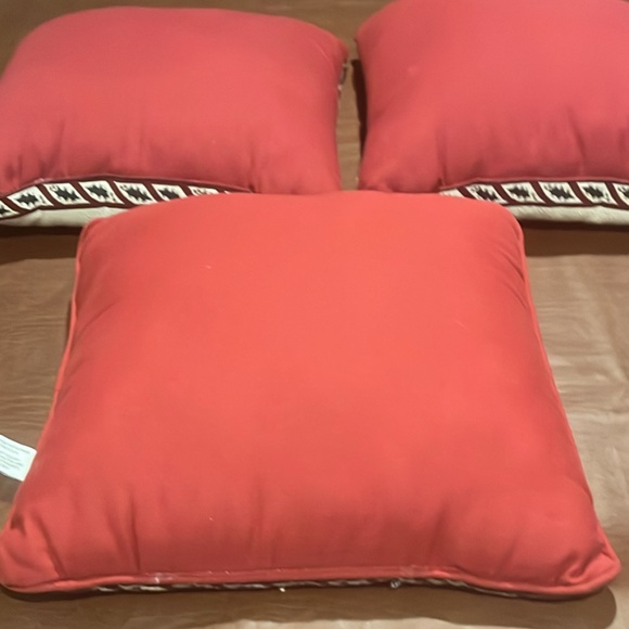 3 vintage riverdale Christmas pillows USA